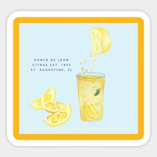 Lemon Refresh Sticker